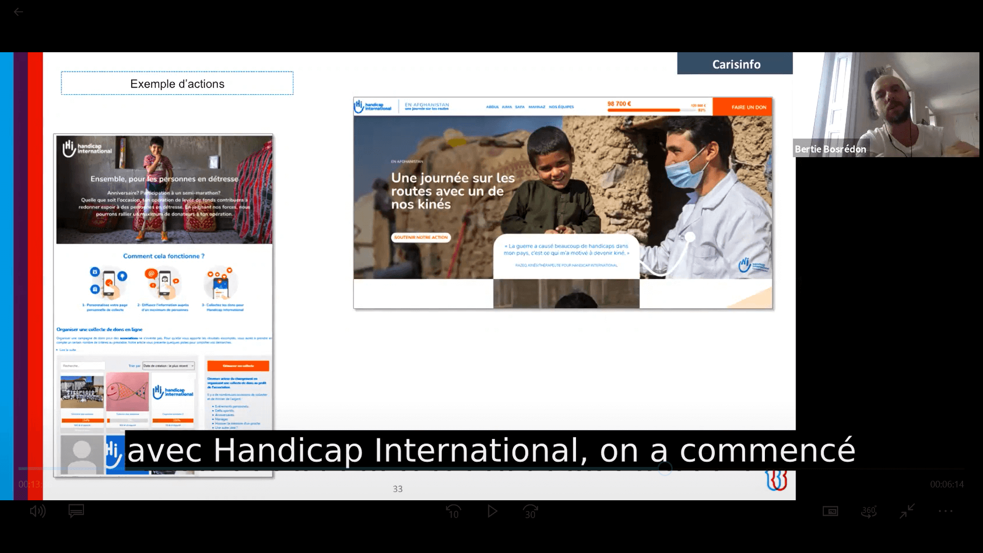 L’exemple d’Handicap International