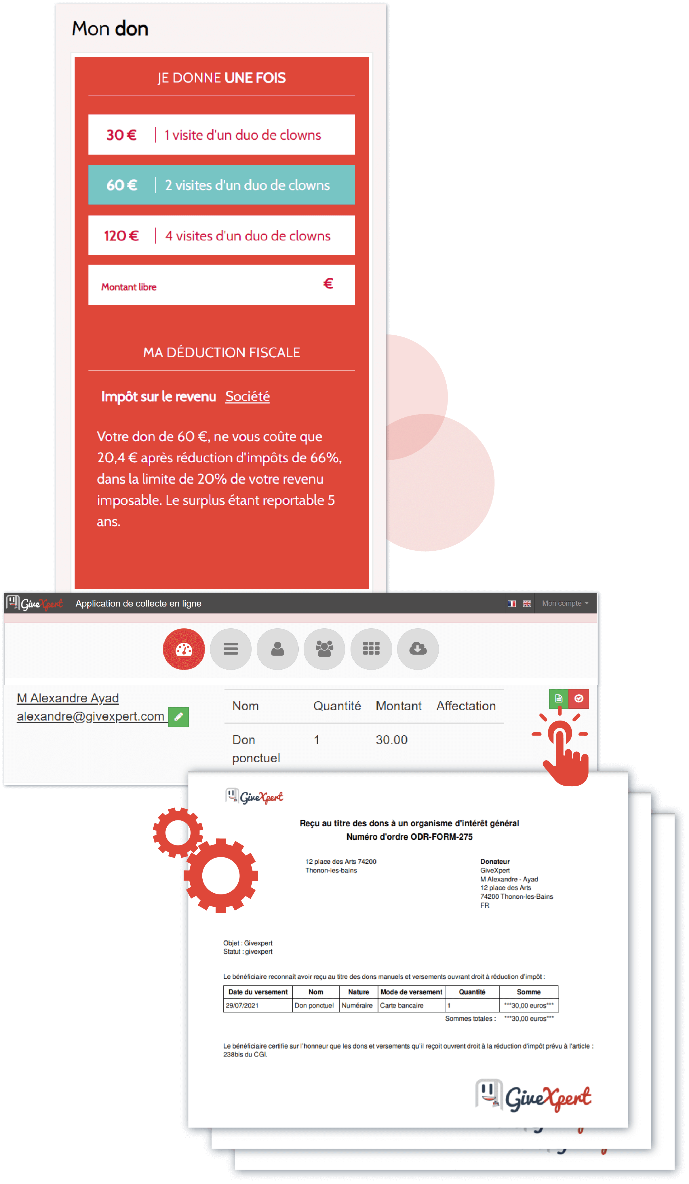 Gérez les reçus fiscaux de manière claire et transparente