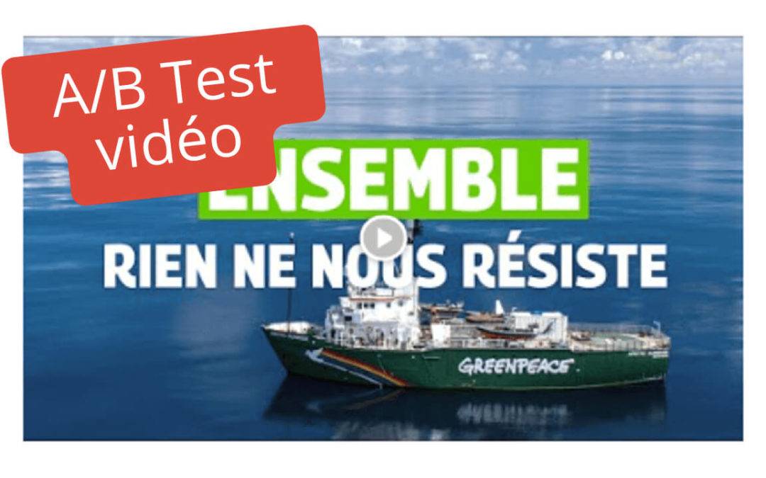 ab test vidéo sur un formulaire de dons