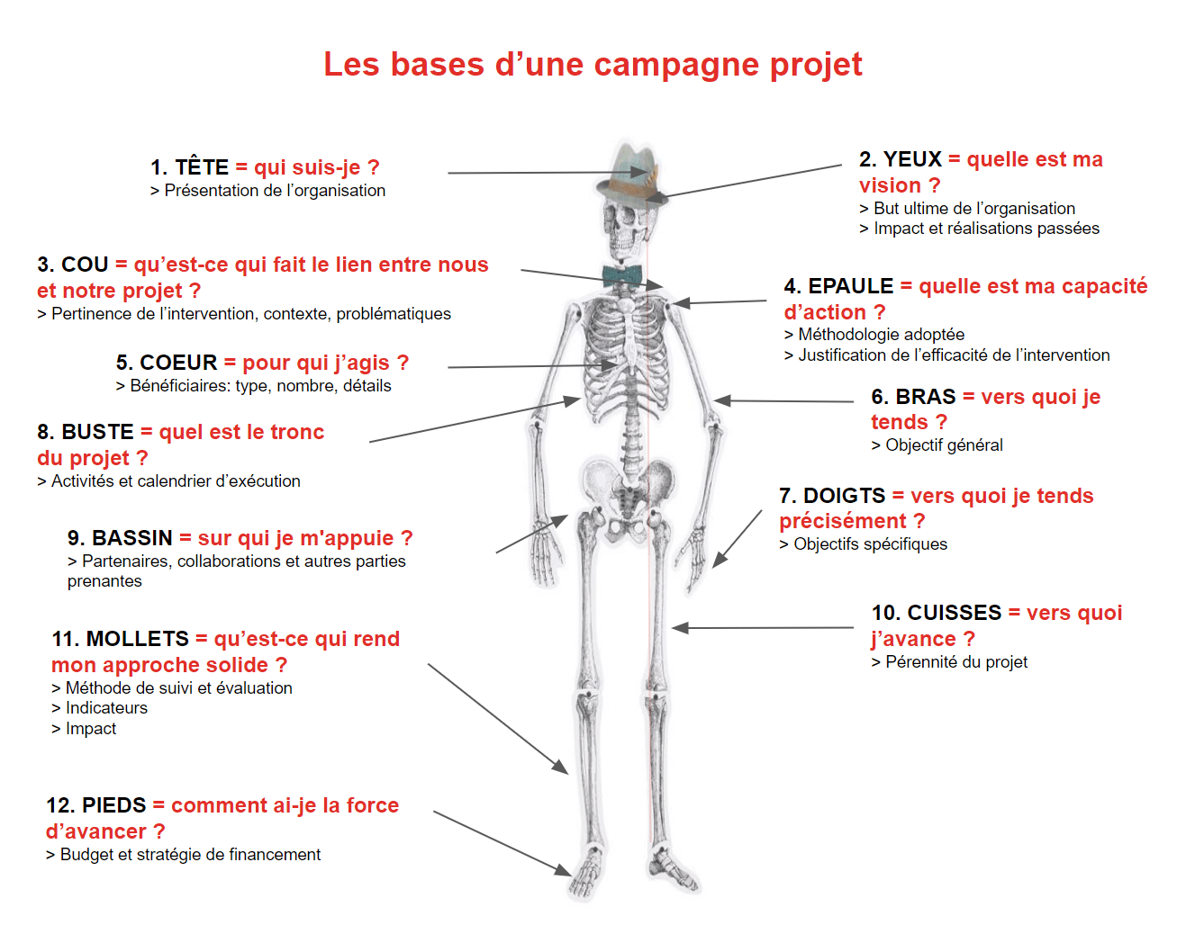 les bases d'une campagne projet bob le squelette