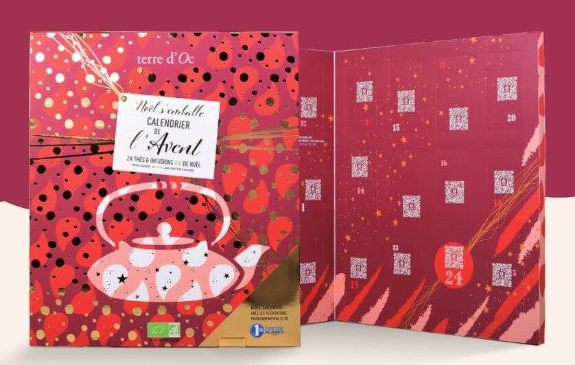 le calendrier de l’avent 1 pour cent for the planet existe en version physique Calendrier de l’avent 1 pour cent for the planet existe aussi en version digitale