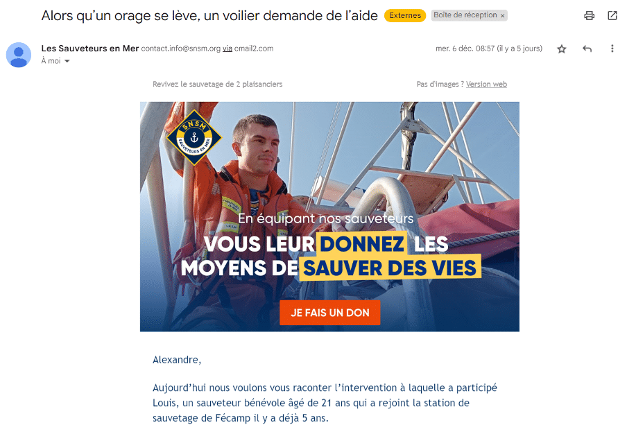 Visuel exemple mail Visuel exemple mail